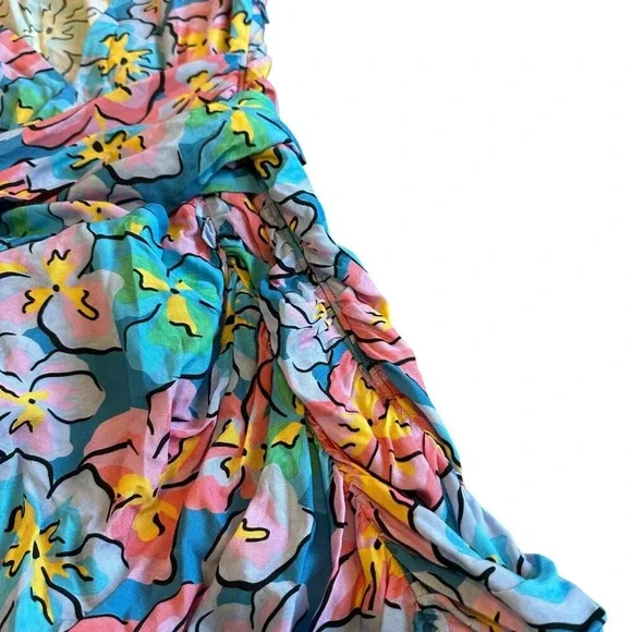 For Love And Lemons | Floral Wrap Mini Dress | S - Picture 6 of 12